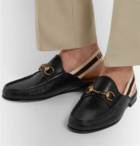 gucci tuxedo loafers|gucci backless loafers men.